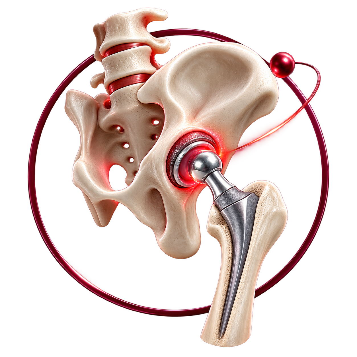 Kalça bölgesi anatomik görseli